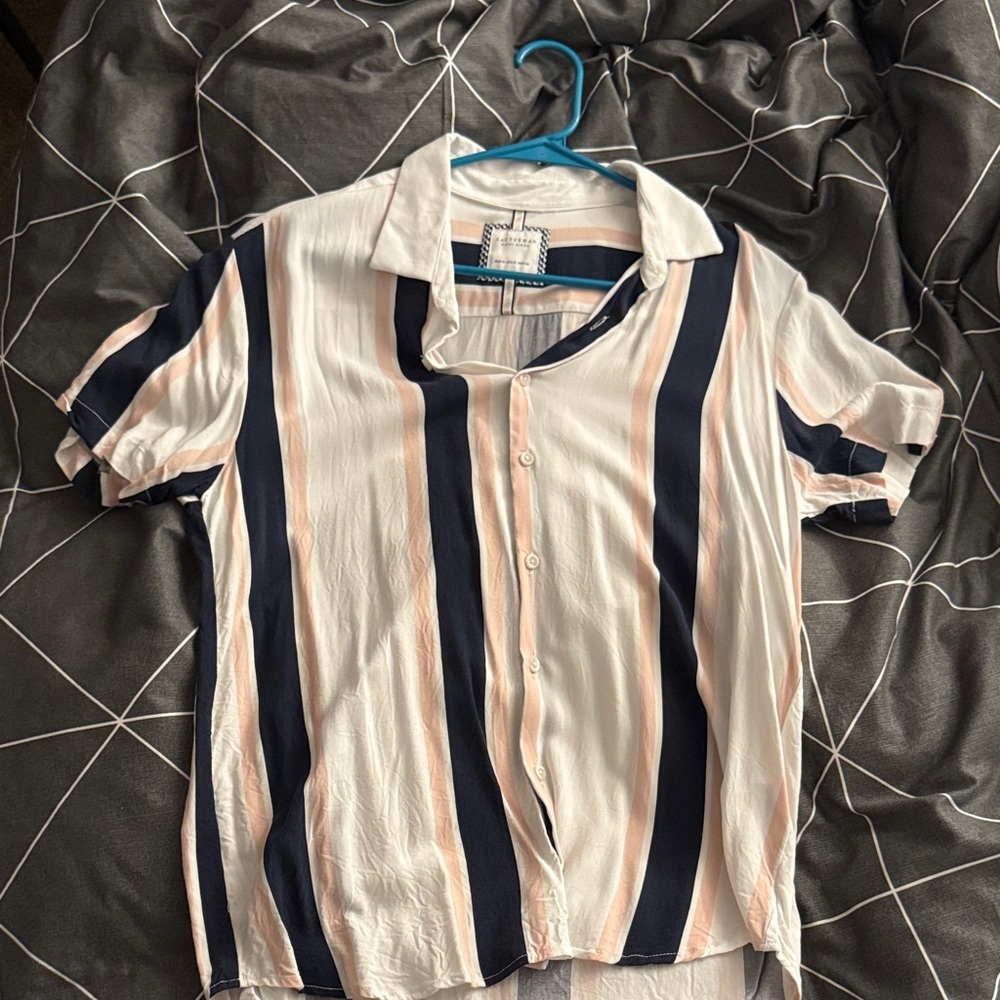 Striped Casual Button Down Shirt